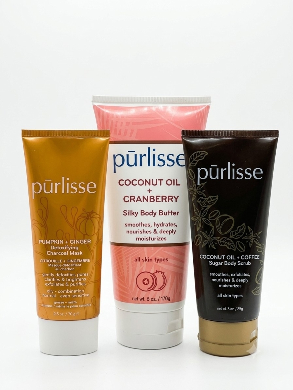 Purlisse Coconut Oil + Cranberry Silky Body Butter - Pink